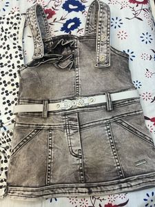 Denim Dungree Dress