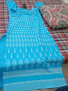 Fabulous Skyblue Printed Kurta