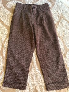 Brown Polka Dot Capri Pants