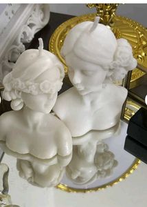 Unique Woman Bust Candle Set