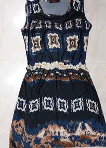 Patterned Casual Dress