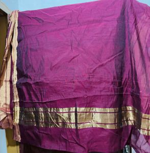 Maroon cottenSaree