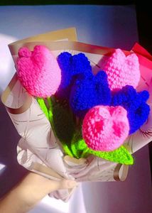 Crochet Tulip Flower Bouquet 💐