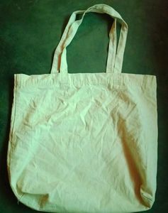 H&amp;M Beige Canvas Tote Bag