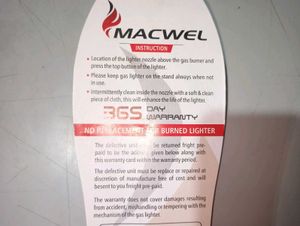 Macwel Gas Lighter with Bracelets