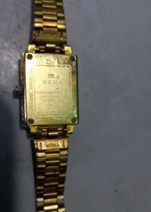 Vintage Gold-Tone Watch Band Only Bettry Khatam Ha