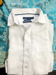 New Nautica White Linen Shirt