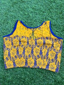 Digital print sari mor pankh print