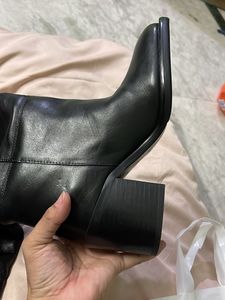 Black Knee High Boots