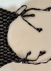 Gujrati Casual Black and White Printed Dress