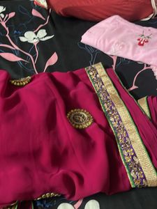 Elegant Pink Saree