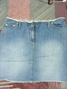 Denim Mini Skirt