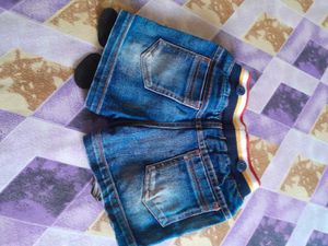 Cute Mickey Mouse Denim Shorts