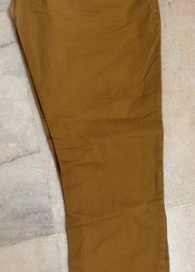 Louis Philippe Brown Casual Pants