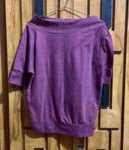Purple Beaded Top