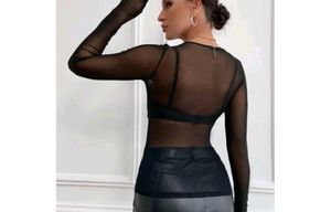 Black Mesh (NET) Top