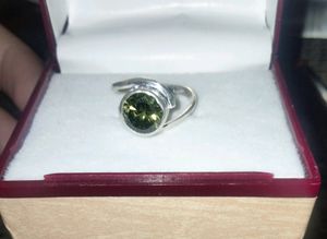 Silver Green Stone Ring 💍
