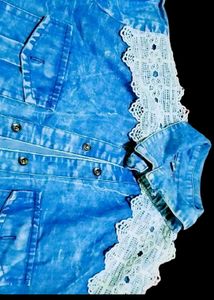 Vintage Lace Denim Top