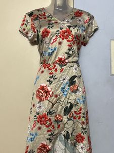Pintrest Designer Floral Wrap Dress