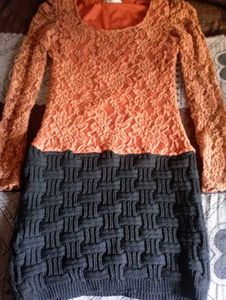 Vintage Coral Red Dress