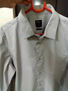 RARE RABBIT GREY COTTON SHIRT
