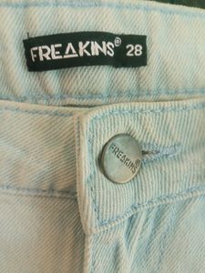 Freakins Light Blue Straight Jeans