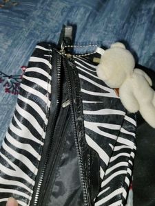 Zebra Print Shoulder Bag