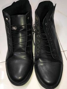 Black Leather Boots