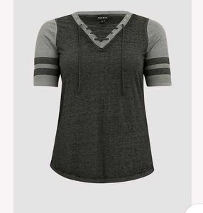 Torrid Plus Size V Neck Tee