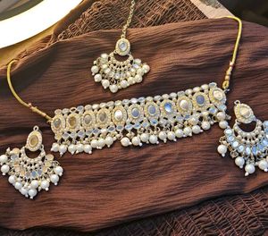 Pearl &amp; Mirror Jewelry Set