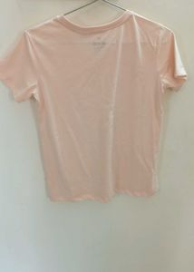 Peach V-Neck T-Shirt