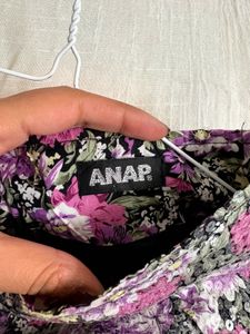 Lilac Garden Sequin Mini Skirt