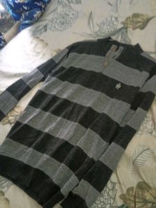 Striped Grey Sweater