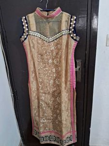 Embroidered Straight Long Kurta
