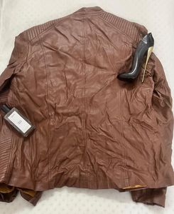 Unisex Brown Leather Jacket