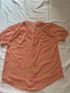 Vintage Coral Button-Up