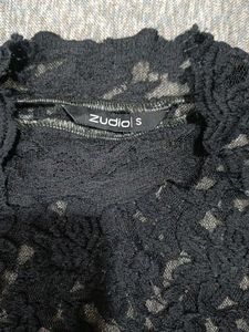 Elegant Black Lace Top