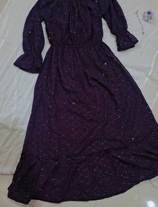 Elegant Purple Maxi Dress