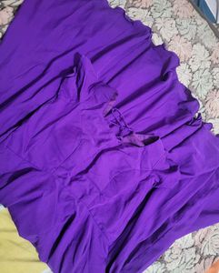 Purple Fit &amp; 360degree Flare Dress