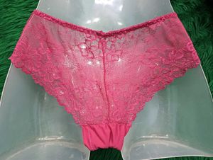 Pink Lace Trim Briefs💞