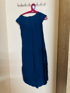 Navy Blue Cotton Kurta