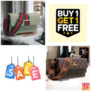 GUCCI &amp; LV BOX TYPE SLING BAG COMBO