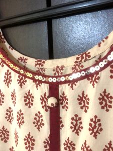 Women Frock Style Cotton Kurti,B 38,W 40