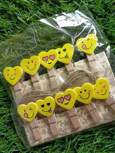 😀Emoji Heart  Paperpins - Set of 10