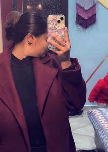 Burgundy Overcoat - Stylish &amp; Warm 42 and 44