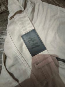 Beige Straight Leg Jeans