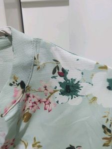 Green Floral Top