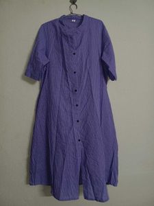 lavander A-line kurta set for women