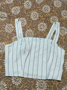 Striped Cropped Tank Top