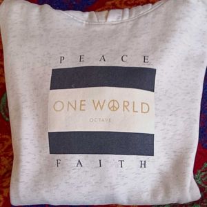 Men Branded Hoodie Off White